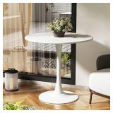 24 inch White Round Table Modern Tulip Dining...