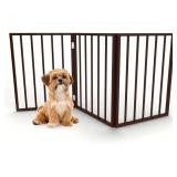 Indoor Pet Dog Gate - 3-Panel Folding Pet...