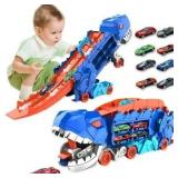HACOCOLA Dinosaur Transporter Car Track Set...