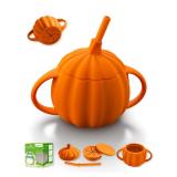 ( 2 pack ) BRVTOT Silicone Baby Straw Cup Spill...