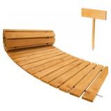Spurgehom 7FT Wooden Garden Pathway Curved...