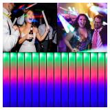 48 PCS Foam Glow Sticks Bulk, Fun 3 Modes...