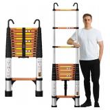EvaStar 12.5FT Telescoping Ladder, Aluminum...