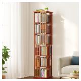 $130 SpaceAid 6 Tier Rotating Bookshelf Tower,...