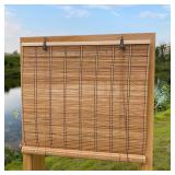 XIUXIU Bamboo Roller Shades Roman Shades for...