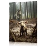 Onstthm Jesus Saving The Lost Lamb Canvas Wall...