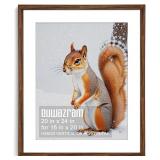 Rustic Walnut 20x24 Frame - Single Frame, 20 x...
