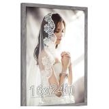 16 x 24 Picture Poster Frame, Rustic Gray 24...
