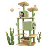 $157 F76 Cactus Cat Tree Tower | 76-Inch Extra...