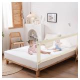welspo 70 Inches Bed Rail for Toddlers Fold...
