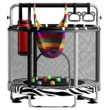 55" Trampoline for Kids with Enclosure, 440lbs...