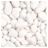 11lbs White Natural River Rocks, Polished...