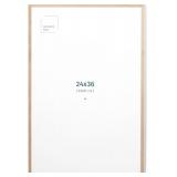 (24x36 in | 61x91 cm) Natural Solid Oak Wood...