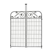 MTB Black Coated Steel Decorative Garden Fence...
