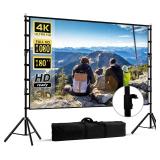$140 180 inch Projector Screen with...