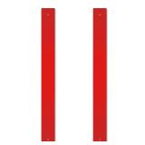 4 Pcs Reflective Sign Post Panel 3 x 30 Inch...