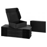 25 Pack - 9x6x2 Inches Small Black Shipping...