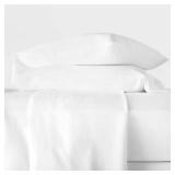 $139 Casaluna Full 100% Hemp Sheet Set White