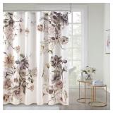 Gisele Blush 72 in. Printed Cotton Curtain