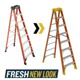 $189 8 ft Fiberglass Step Ladder, 12 ft Reach
