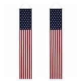 Red, White & Blue 6ft US Flag Door Banner 2ct