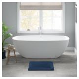 Madison Park Bath Rug Navy 17x24 100% Cotton