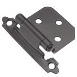 (Pack of 8)Hickory Hardware Black Steel Hinge 2pk