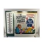 Vintage Pabst Blue Ribbon Thermometer Sign