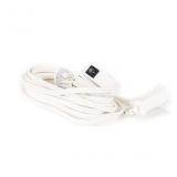 15-ft 2 Prong White Indoor Extension Power Cord