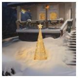 36-in Freestanding Christmas tree Yard decoration