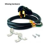 5-ft 4 -Prong Black Range Appliance Power Cord