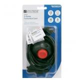 2 Prong Green Indoor Extension Power Cord