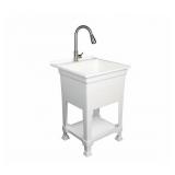 1-Basin Freestanding Utility tub/Drain/ Faucet