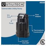 25-Gallon Thermoplastic Submersible utility pump