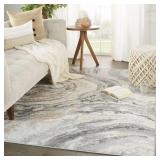 5x7ftLoomed Polypropylene Indoor Abstract Area rug