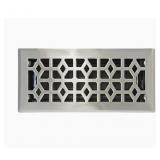 Maximum Airflow Steel Satin Nickel Floor Register