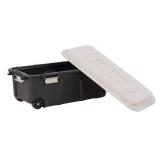 31Gallons Duty Rolling Stackable Tote without Lid
