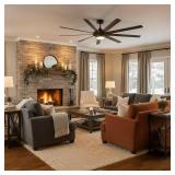 72-in Outdoor Ceiling Fan With Light 9 -Blade