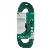 3 Prong Green Outdoor Extension Power Cord
