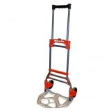 Milwaukee 2 -Wheel Red Steel Folding hand truck