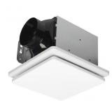 80-CFM White Decorative Lighted Bathroom Fan