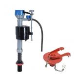 Universal Toilet fill valve and 2-in flapper kit