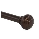 Steel Single Curtain Rod with Finials
