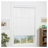 36x64in Cordless Faux Wood Room Darkening Blinds