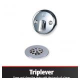 Brushed Nickel Triplever Bathtub Trim Kit