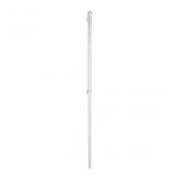 4.67-ft White Metal House Flag Pole(Without Flag)