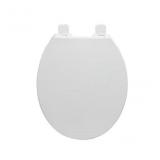 Plastic White Round Soft Close Toilet Seat