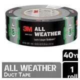 3M Gray Rubberized Duct Tape 1.88-in x 40 Yard