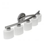 5 -Light Brushed Nickel Transitional Vanity light