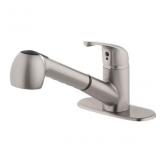 SS 1-handle Utility Faucet With Pulldown Sprayer